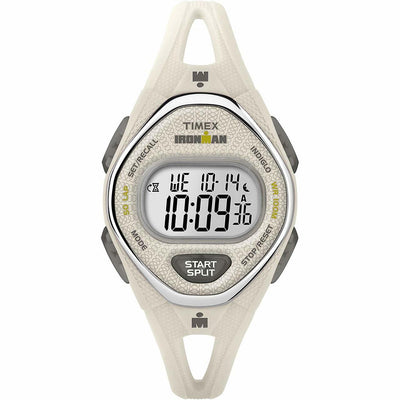 Timex Womens Mid-Size Ironman Sleek 50 Silicone Strap Watch