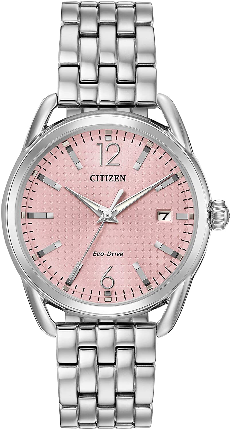 Citizen Pink Dial World Time Classic Watch FE6080-71X