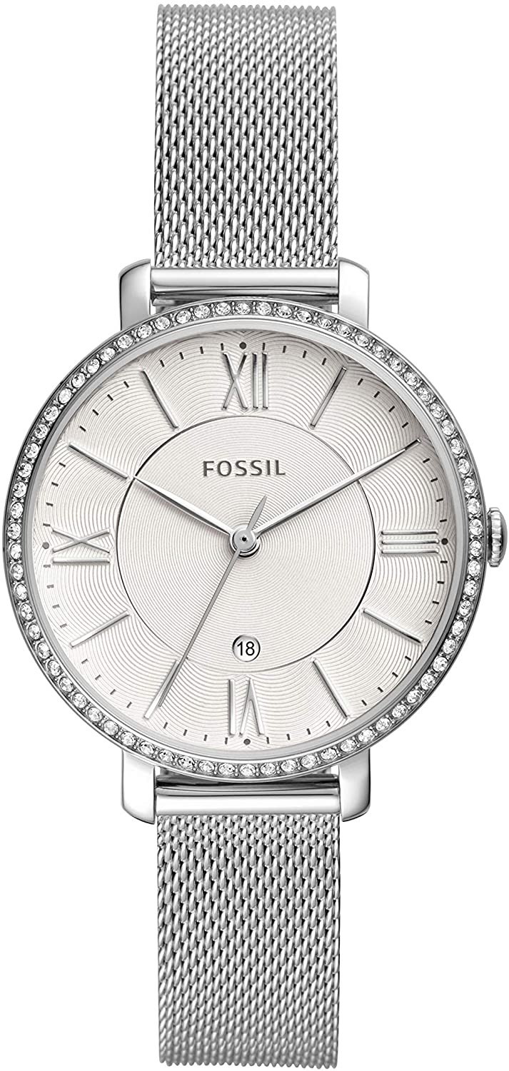 Fossil Jacqueline Three-Hand Silver Dial Womens Watch ES4627