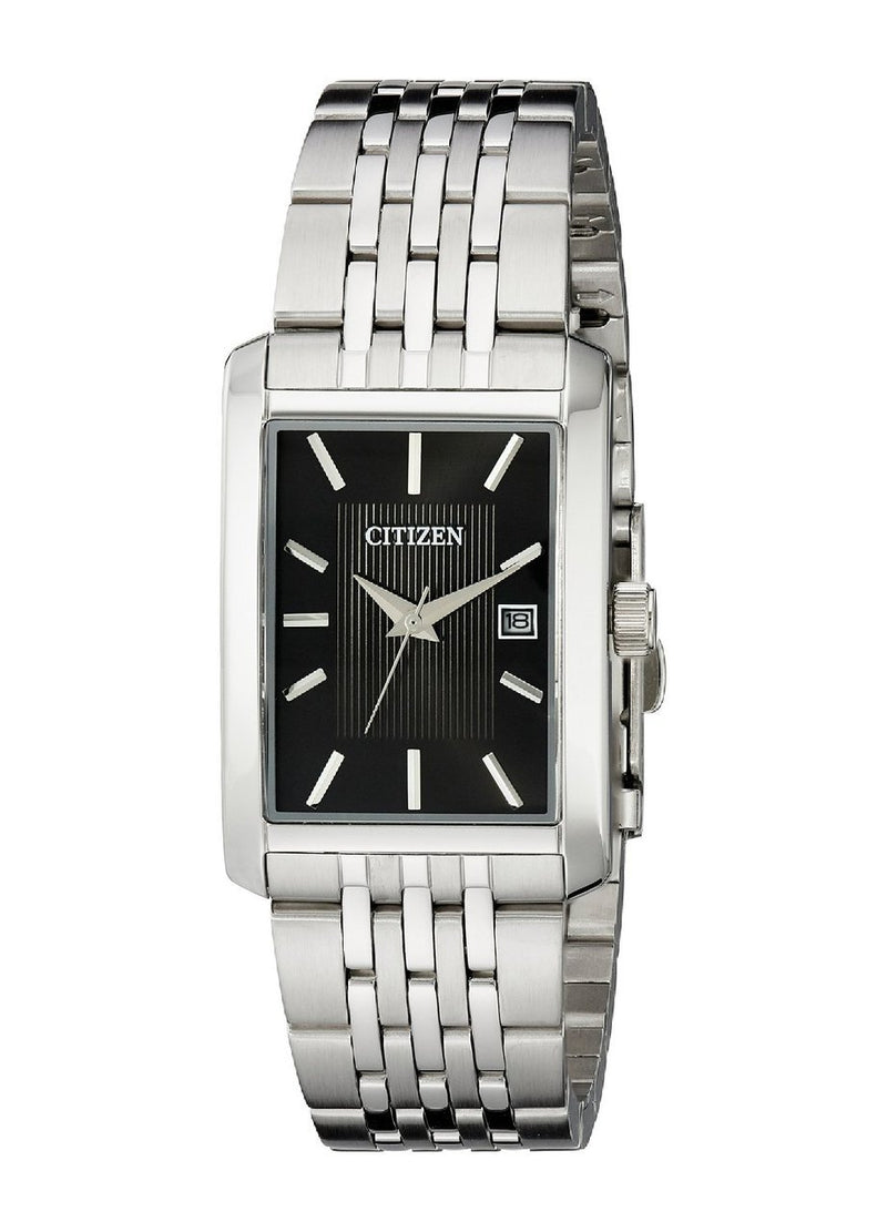 Citizen Mens Bh1671 55E Rectangular Silver Tone Bracelet Watch Watch Direct