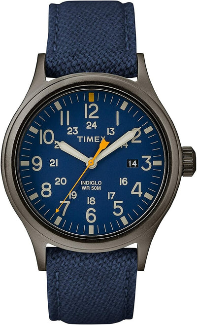 Timex Mens Analogue Quartz Watch With Leather Strap Tw2R46200