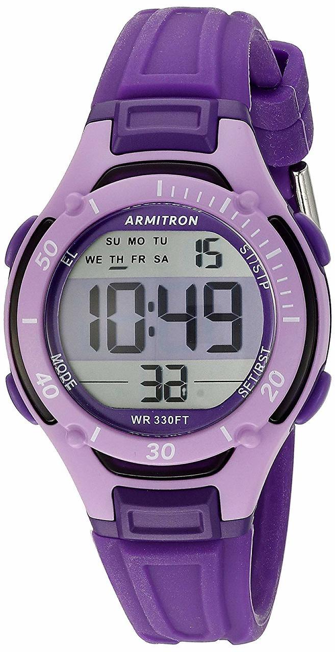 Armitron 45/7062Pur Digital Chronograph Purple Womens Watch