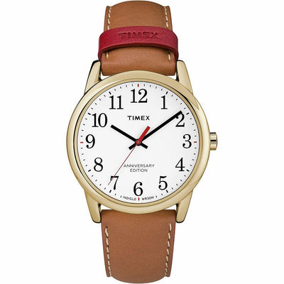 Timex Easy Reader Leather Strap 38Mm Mens Watch - Tw2R40100