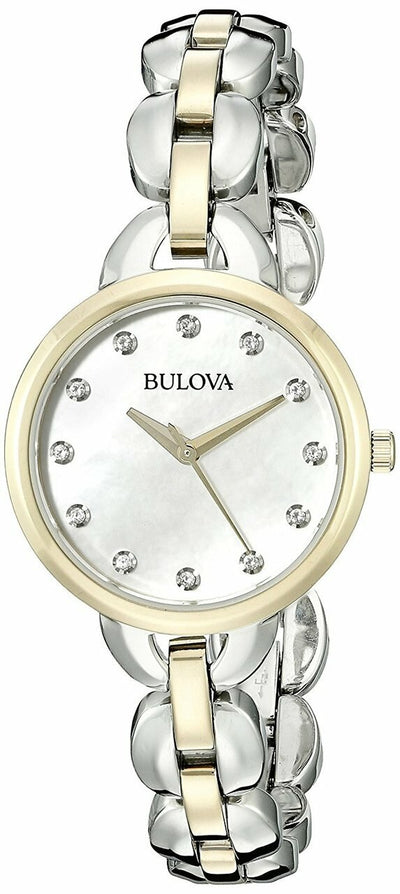 Bulova Womens 98L208 Analog Display Japanese Quartz Two Tone Watch