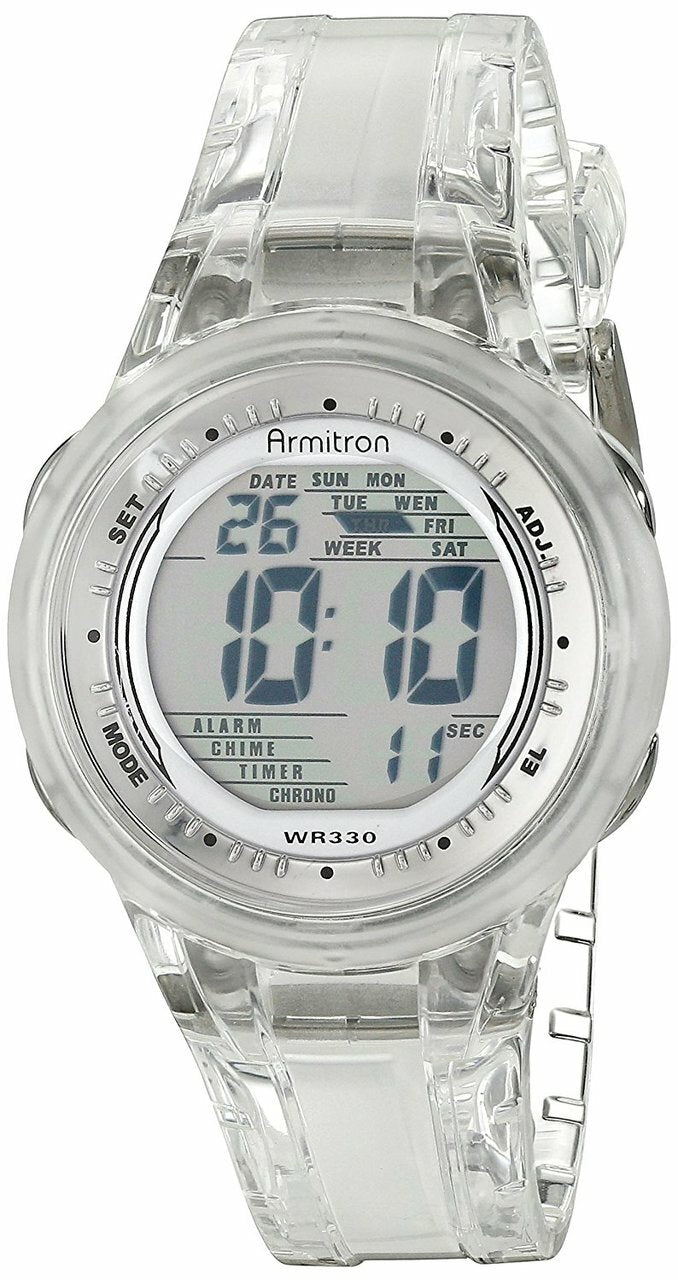 Armitron Sport Womens 45/7051 Digital Jelly Strap Watch