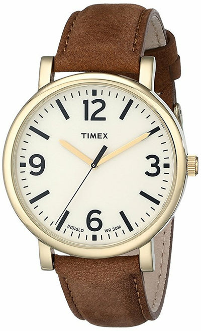Timex Originals T2P527  Brown Leather Strap Mens Watch