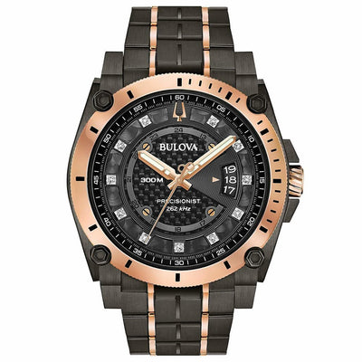 Bulova Champlain Style Precisionist Diamond Watch 98D149 Mens Watch