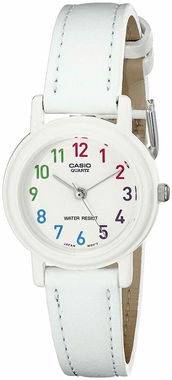 Casio Womens Lq-139L-7Bdf Analog Japanese Quartz White Synthetic Leather Watch