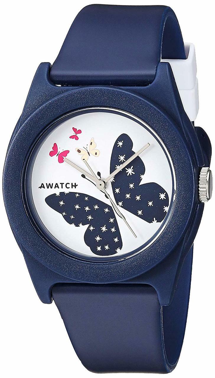 Awatch By Armitron Aw/1004Nvy Matte Resin Strap Womens Watch