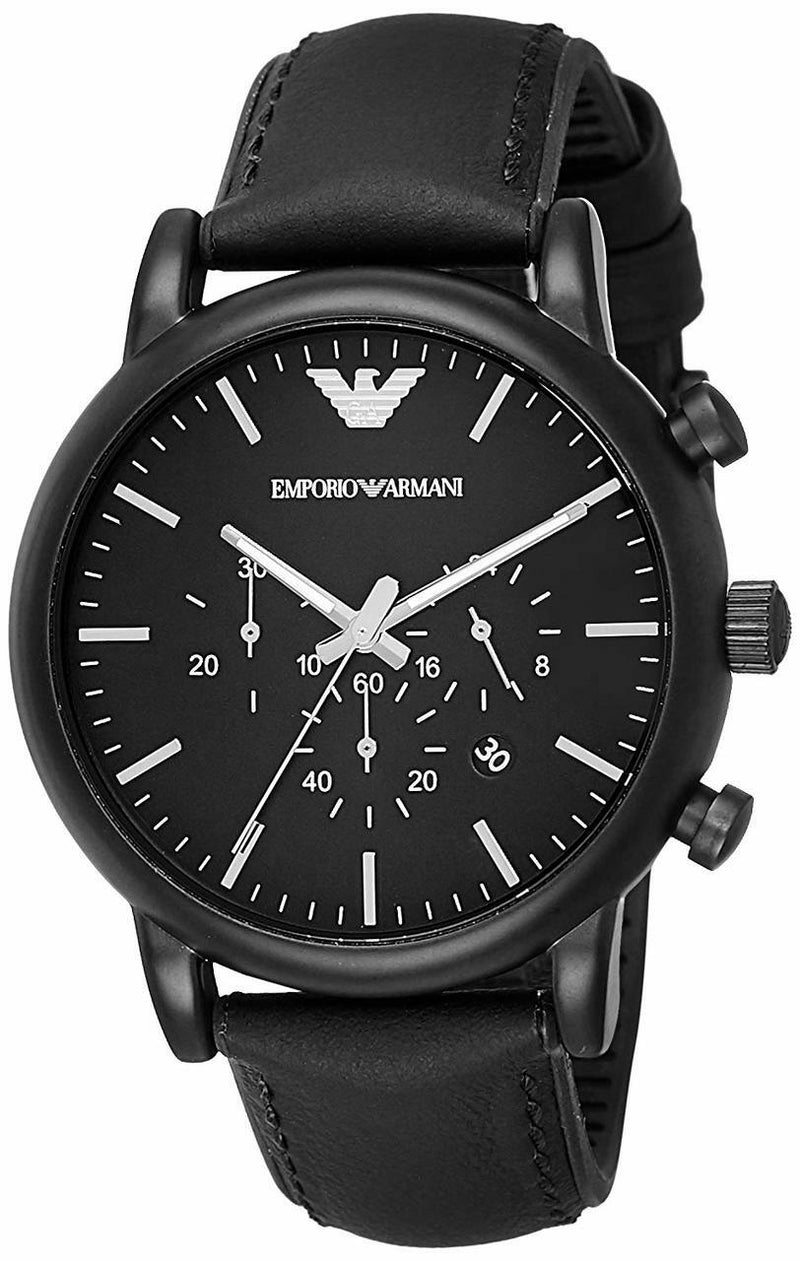 Emporio Armani Men's Black Chronograph Watch AR1970