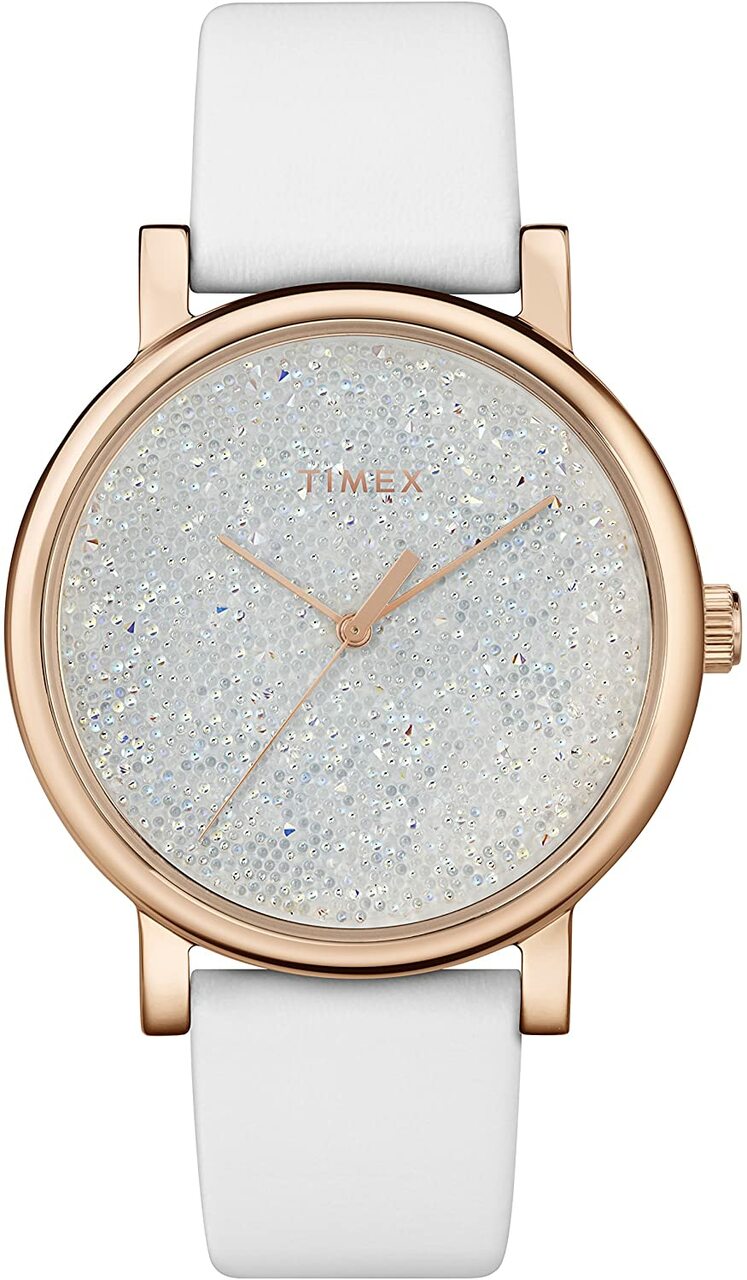 Timex Crystal Opulence White Band Women's Watch TW2R95000