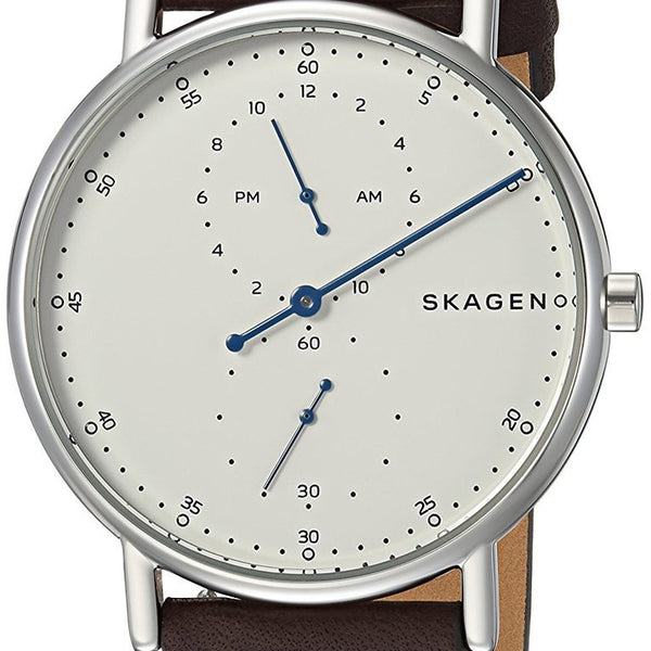 Skagen Signature One Hand Leather Mens Watch Watch Direct Australia