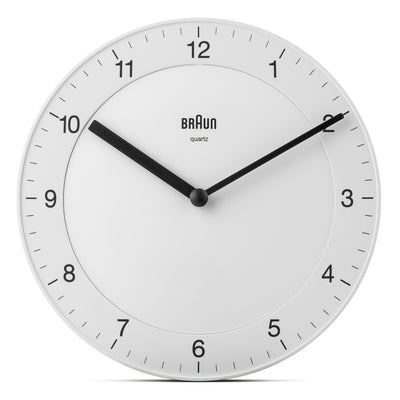 Braun Classic Analogue 20cm Wall Clock White BC06W