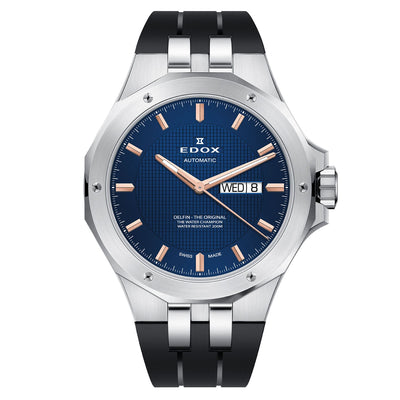 Edox Delfin The Original Day Date Automatic Men's Watch 880053CABUIR