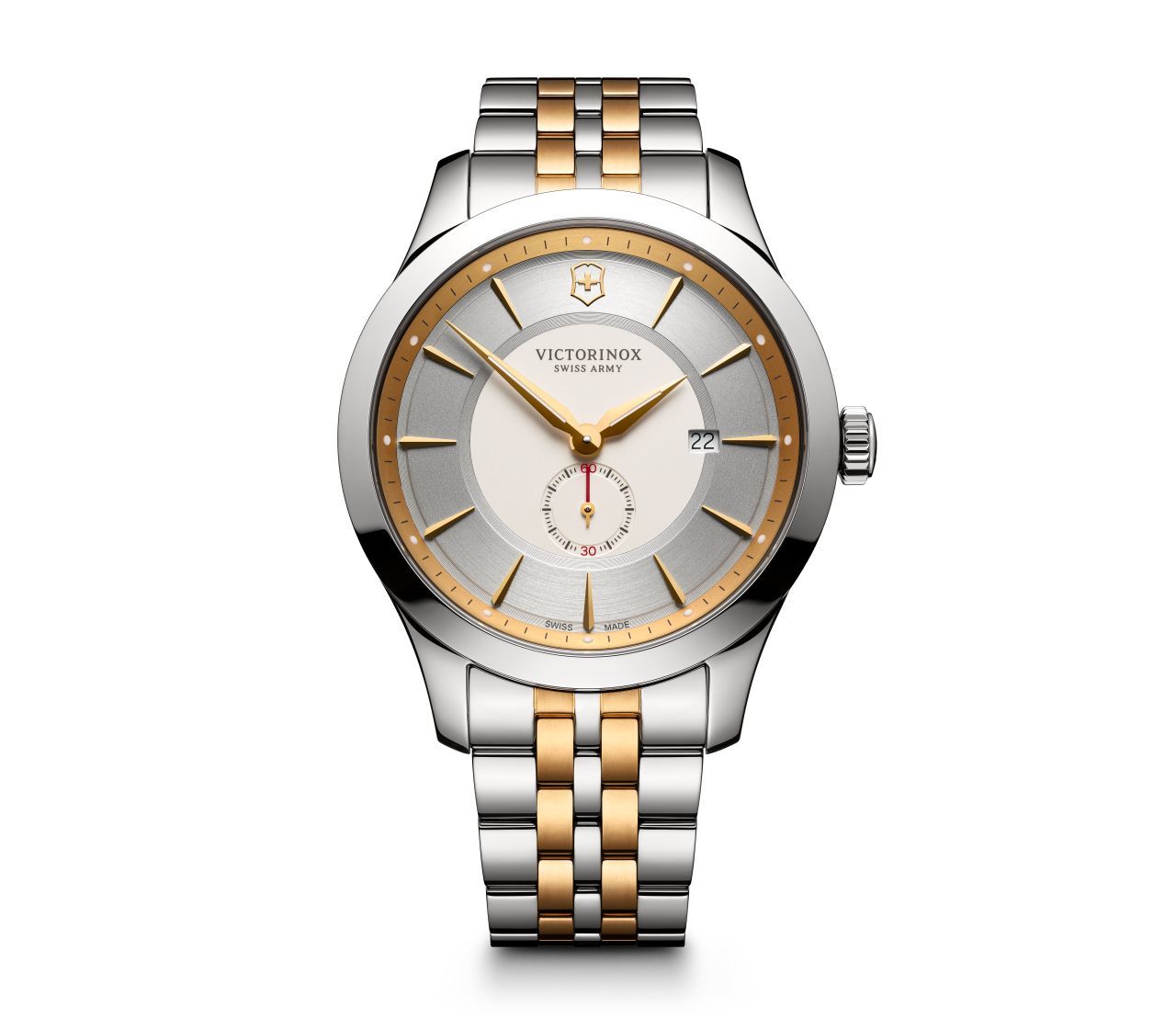 Victorinox Alliance Grey Dial Two-Tone Mens Watch