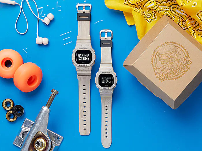Baby-G Digital 5600 Series Marble Resin Band Watch DW5600WM-5D