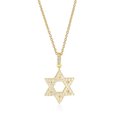 Star of david store diamond necklace