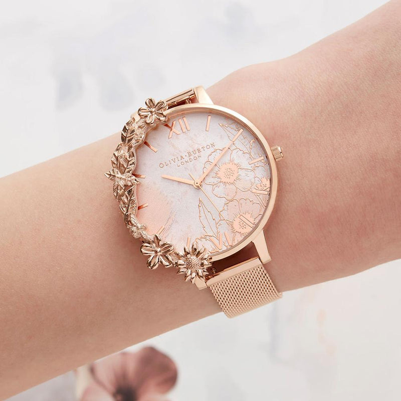 Olivia Burton Rose Gold Watch Olivia Burton Case Cuffs Rose Gold