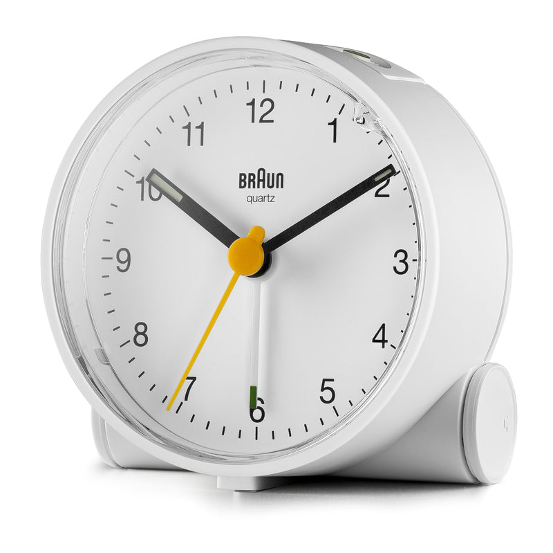 Braun Classic Analogue White Alarm Clock
