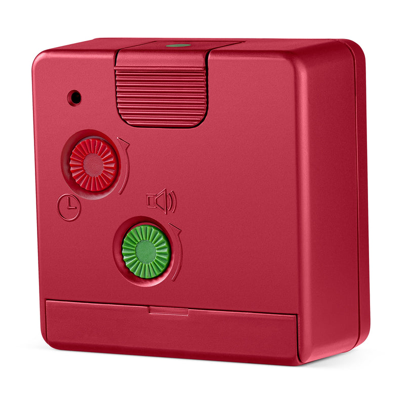 Braun Classic Travel Analogue Alarm Clock Red BC02R