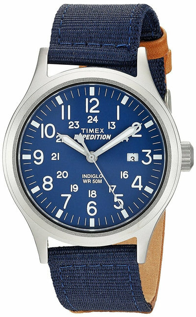 Timex Mens Blue Nylon Expedition Scout 40 Watch