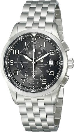 SWISS ARMY/AirBoss/自動巻腕時計/BLK/SLV■241508 SWISS ARMY/AirBoss/自動巻腕時計/BLK/SLV□241508 メンズ