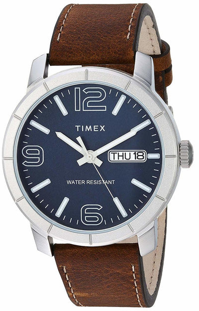 Timex Mens Mod 44 Leather Strap Watch