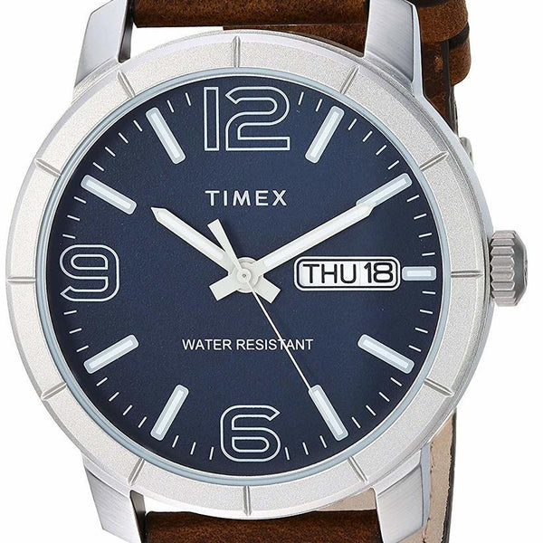 Timex Mens Mod 44 Leather Strap Watch Watch Direct Australia