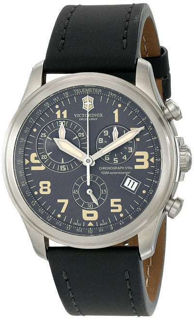 Victorinox Swiss Army Infantry Vintage Chronograph Grey Dial Mens Watch 241578