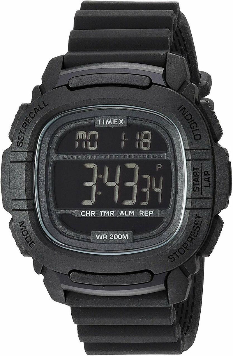 Timex Mens Command 47Mm Silicone Strap Watch