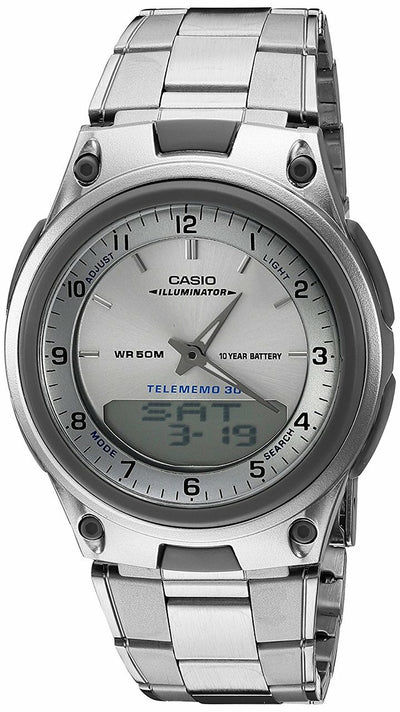 Casio Mens Aw80D-7A Sports Chronograph Alarm 10-Year Battery Databank Watch