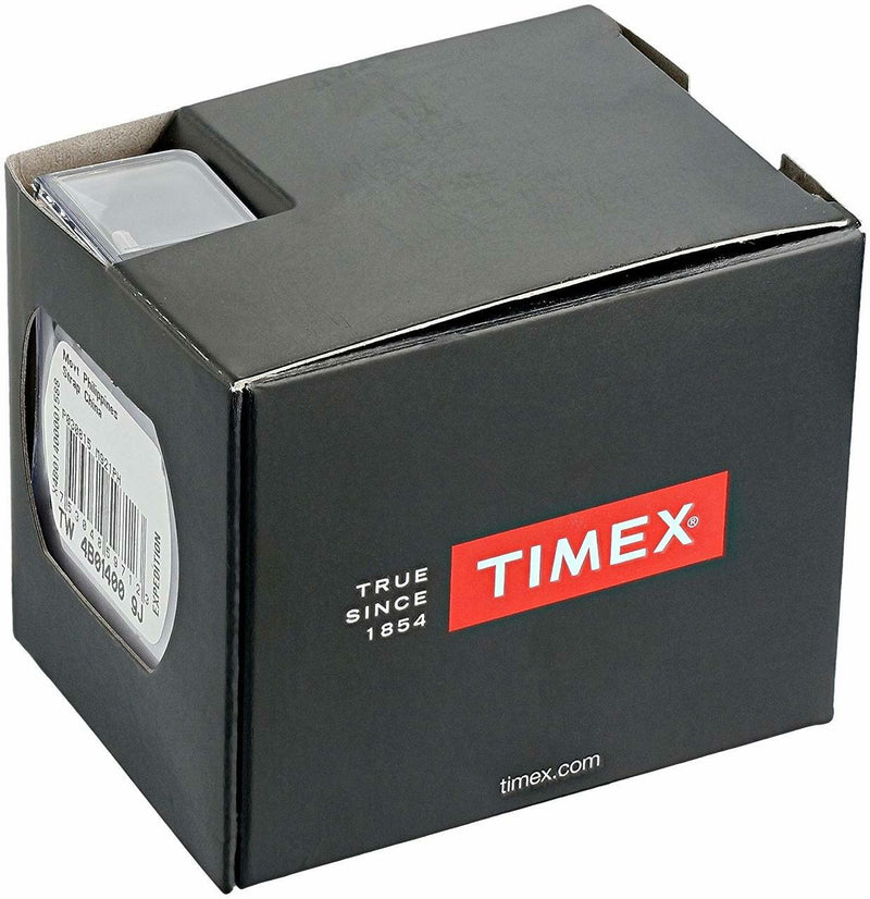 Timex Mens Expedition Scout Brown Leather Band Chronograph Watch