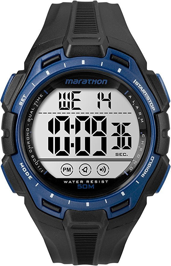 Timex Mens Tw5K94700M6 Marathon Digital Display Quartz Black Watch