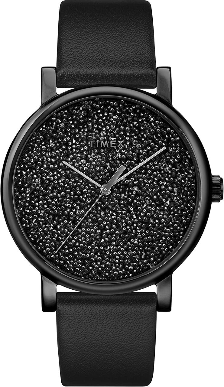 Timex Crystal Opulence Black Band Women's Watch TW2R95100