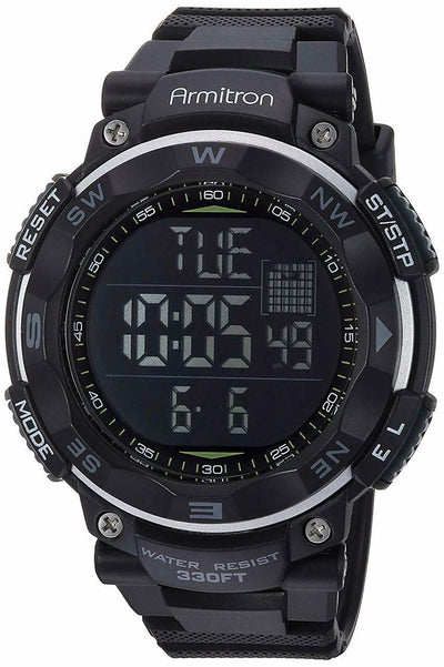 Armitron Sport 40/8254 Digital Chronograph Resin Strap Mens Watch