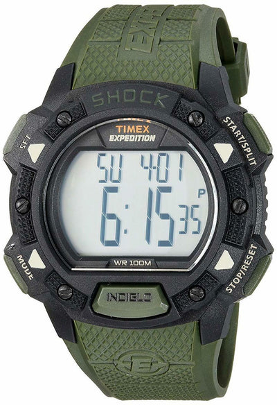 Timex Mens Expedition Digital Shock Cat Resin Strap Watch
