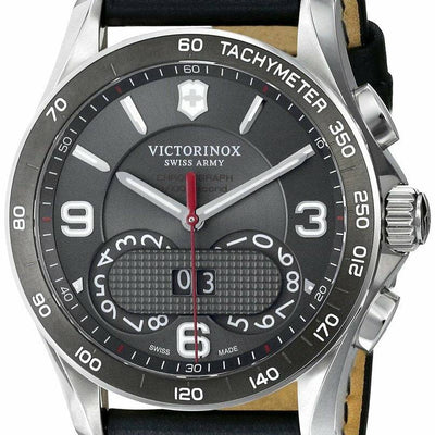 Victorinox Swiss Army Chrono Leather Strap Mens Watch Watch Direct