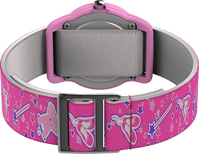 Timex Girls Pink Time Machines Analog Elastic Fabric Strap Kid'S Watch