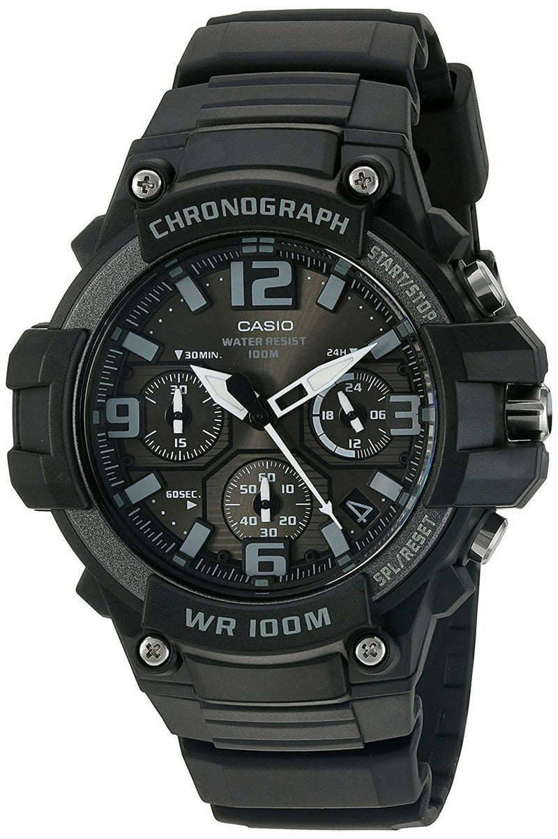 Casio 'Heavy Duty Chronograph' Quartz Stainless Steel And Resin Casual  Mens Watch