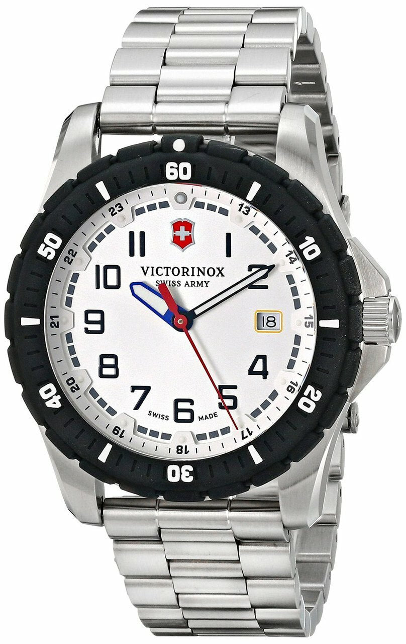 Victorinox Swiss Army Maverick Sport White Dial Stainless Steel Mens Watch