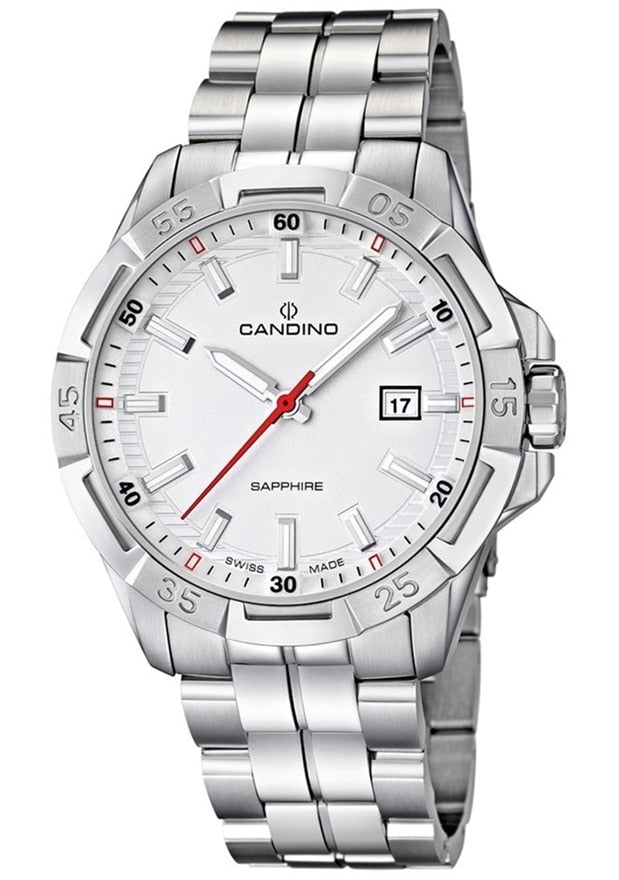 Candino Swiss Quartz Dial Color Silver Mens Watch