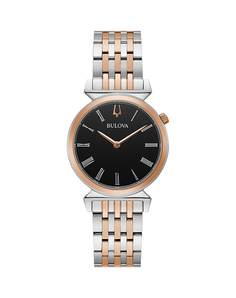 Bulova Two Tone Rose Gold Classic Women's Watch 98L265