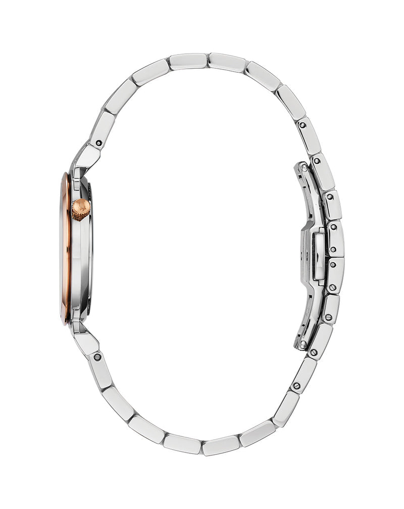 Bulova Two Tone Rose Gold Classic Women's Watch 98L265