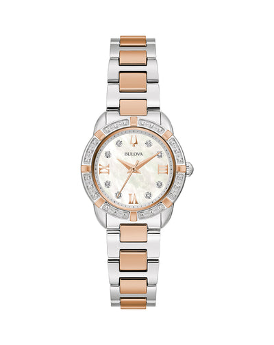 Bulova Classic Mother of Pearl and Diamonds Women s Watch 98R291