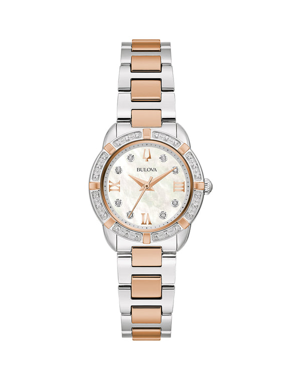 Bulova Classic Mother of Pearl and Diamonds Women's Watch 98R291
