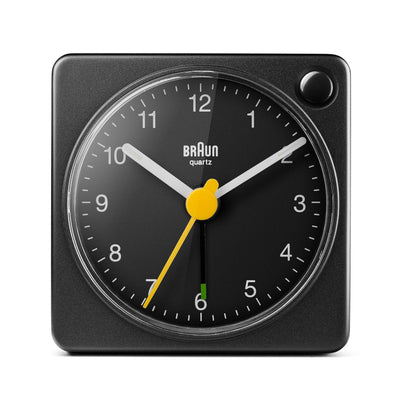 Braun Classic Travel Analogue Alarm Clock Black