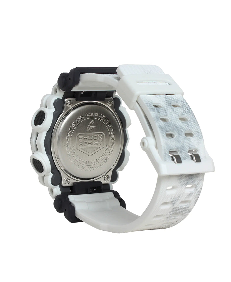 G-Shock Grunge Snow Camouflage with White Strap Watch GA900GC-7A