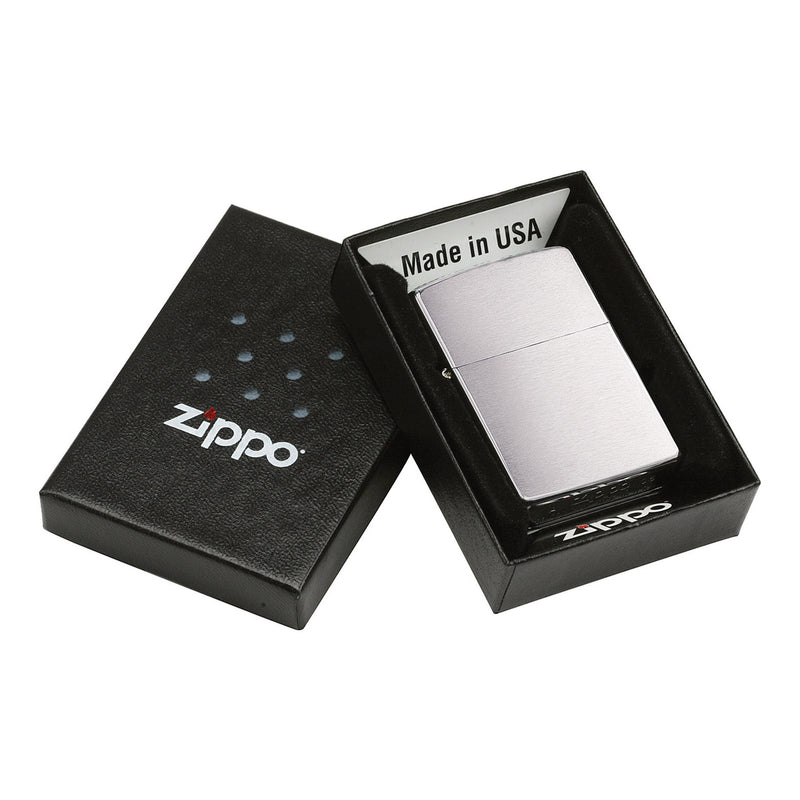 Zippo 200 Brushed Finish Chrome Lighter