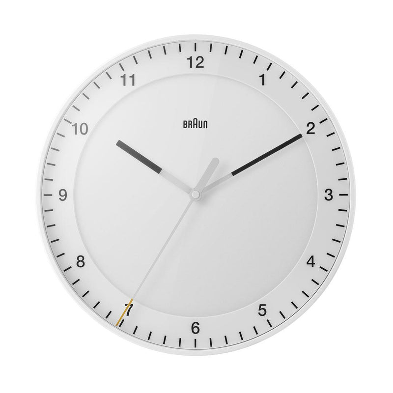 Braun Classic Analogue Wall Clock 30cm White BC17W