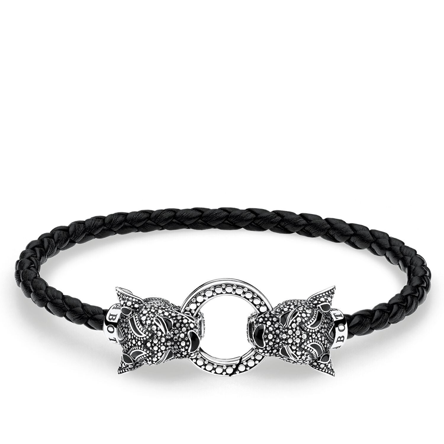 Thomas Sabo Leather Strap Black Cat - Main Image